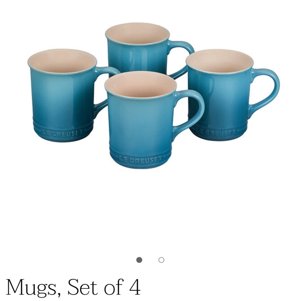 Set of 4 mugs le creuset